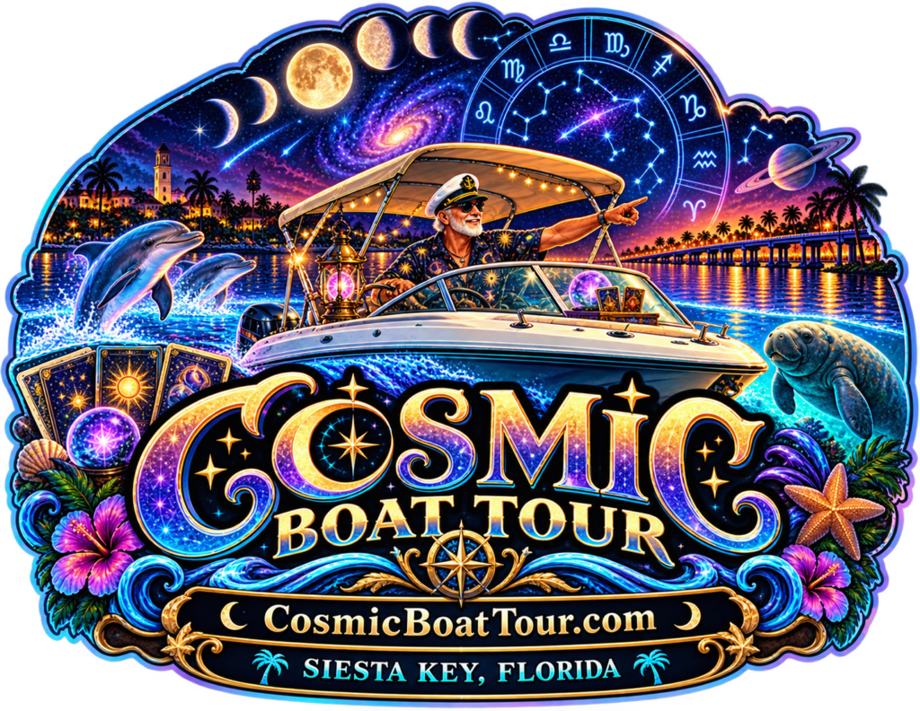 Cosmic Boat Tour – Siesta Key Florida zodiac and tarot boat tour