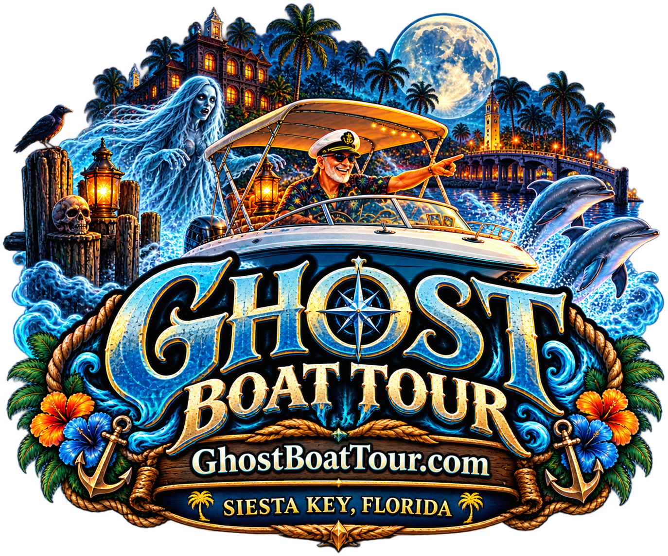 Ghost Boat Tour – nighttime ghost tour experience in Sarasota and Siesta Key